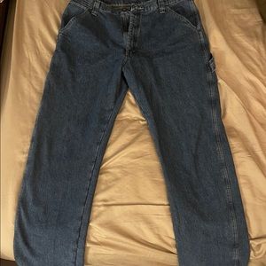 Mens Wrangler Fleece Lined Carpenter Jeans